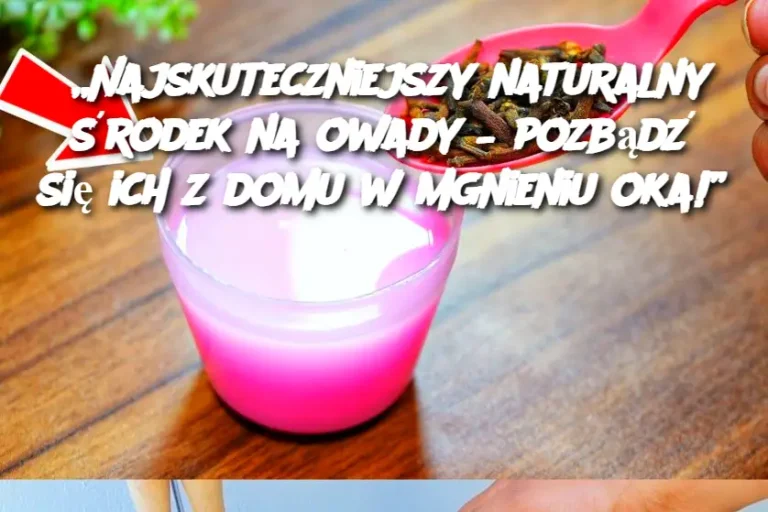 „Najskuteczniejszy naturalny środek na owady – pozbądź się ich z domu w mgnieniu oka!”