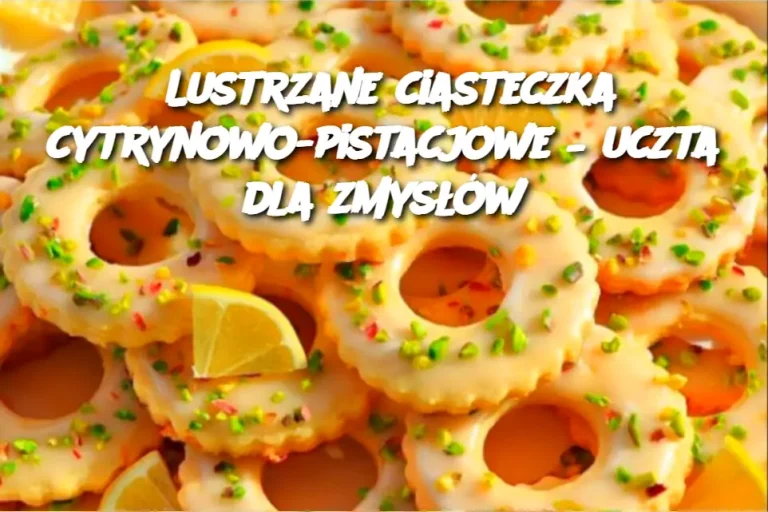 Lustrzane ciasteczka cytrynowo-pistacjowe – uczta dla zmysłów