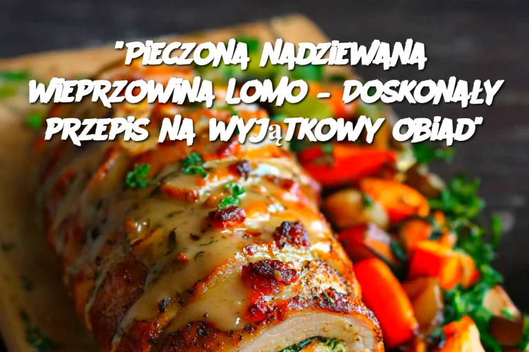 "Pieczona nadziewana wieprzowina Lomo – Doskonały przepis na wyjątkowy obiad"