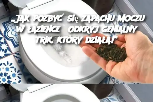 „Jak pozbyć się zapachu moczu w łazience? Odkryj genialny trik, który działa!”