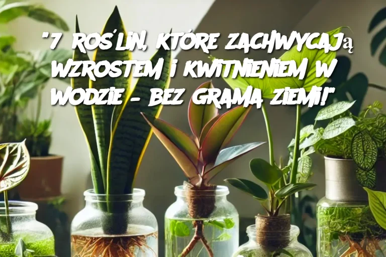 "7 roślin, które zachwycają wzrostem i kwitnieniem w wodzie – bez grama ziemi!"