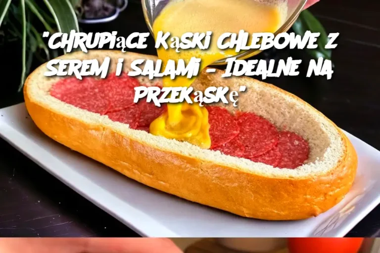 "Chrupiące Kąski Chlebowe z Serem i Salami – Idealne na Przekąskę"