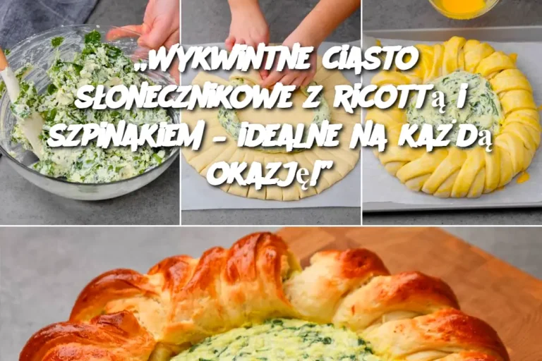 „Wykwintne ciasto słonecznikowe z ricottą i szpinakiem – idealne na każdą okazję!”