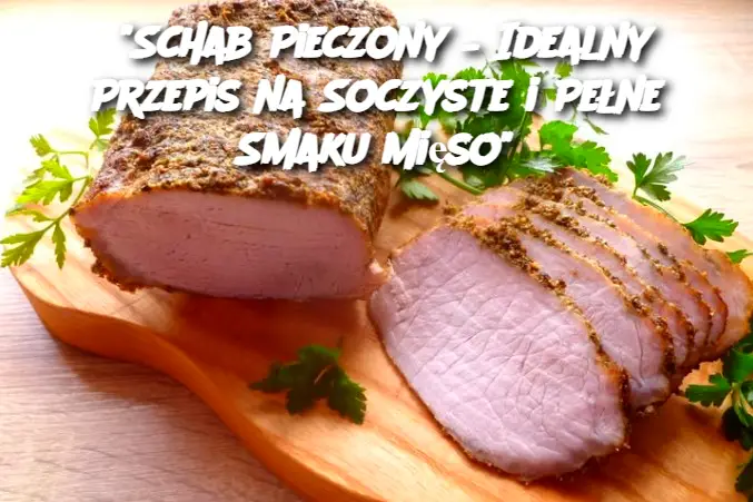 "Schab Pieczony – Idealny Przepis na Soczyste i Pełne Smaku Mięso"