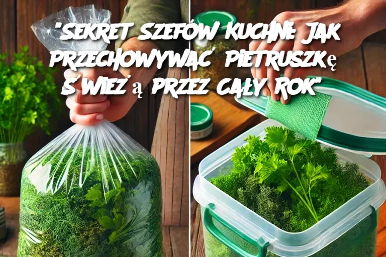 "Sekret Szefów Kuchni: Jak Przechowywać Pietruszkę Świeżą przez Cały Rok"