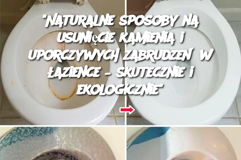 "Naturalne sposoby na usunięcie kamienia i uporczywych zabrudzeń w łazience – skutecznie i ekologicznie"