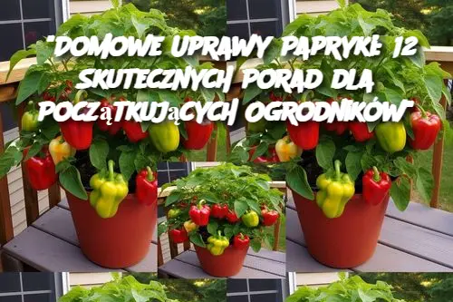 "Domowe Uprawy Papryki: 12 Skutecznych Porad dla Początkujących Ogrodników"