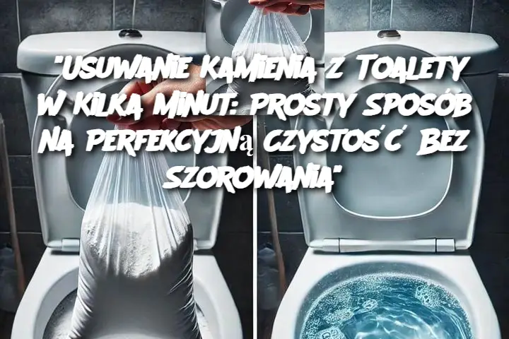 "Usuwanie Kamienia z Toalety w Kilka Minut: Prosty Sposób na Perfekcyjną Czystość Bez Szorowania"