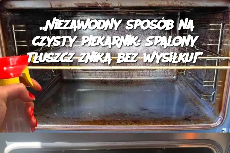 „Niezawodny sposób na czysty piekarnik: Spalony tłuszcz znika bez wysiłku!”