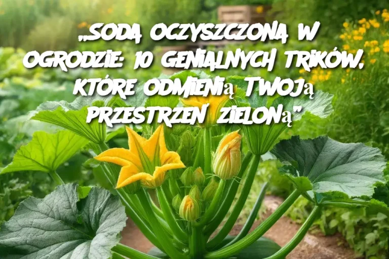 „Soda oczyszczona w ogrodzie: 10 genialnych trików, które odmienią Twoją przestrzeń zieloną”