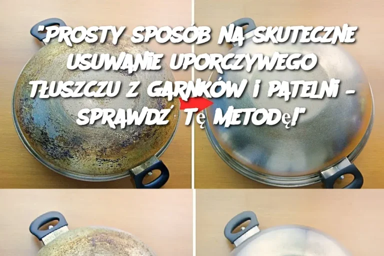 "Prosty sposób na skuteczne usuwanie uporczywego tłuszczu z garnków i patelni – sprawdź tę metodę!"