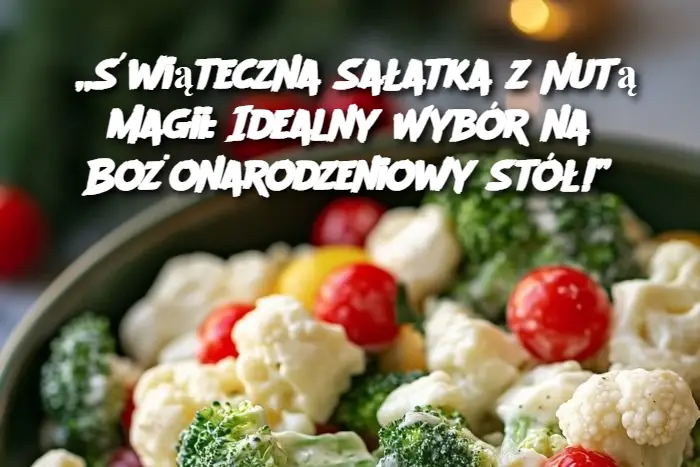 „Świąteczna Sałatka z Nutą Magii: Idealny Wybór na Bożonarodzeniowy Stół!”