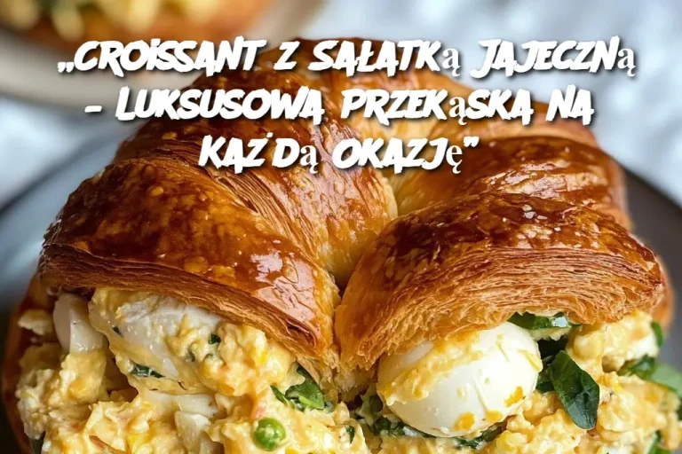 „Croissant z Sałatką Jajeczną – Luksusowa Przekąska na Każdą Okazję”