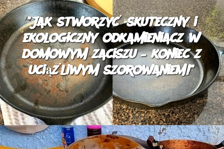 "Jak stworzyć skuteczny i ekologiczny odkamieniacz w domowym zaciszu – koniec z uciążliwym szorowaniem!"