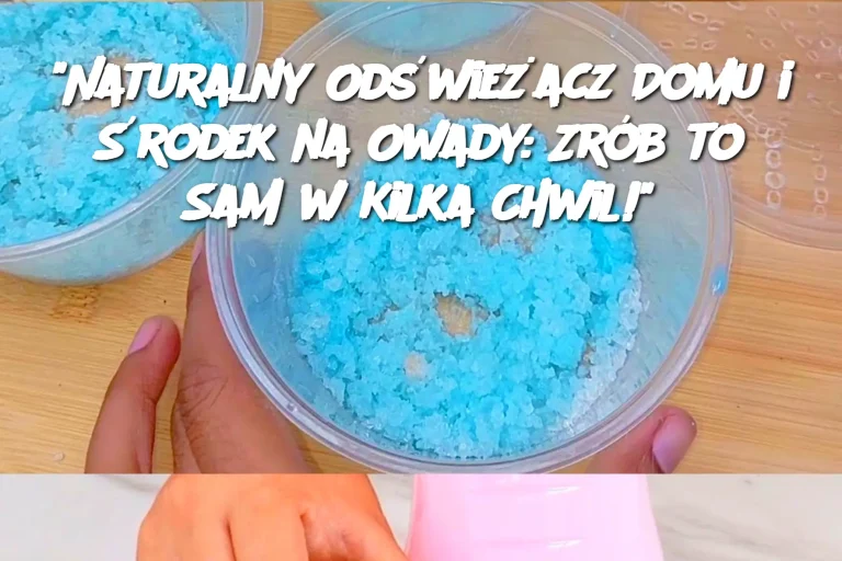 "Naturalny Odświeżacz Domu i Środek na Owady: Zrób to Sam w Kilka Chwil!"