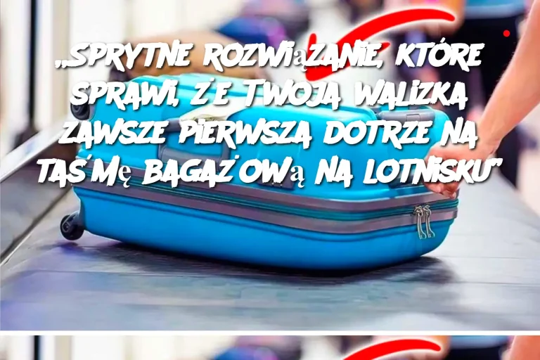 „Sprytne rozwiązanie, które sprawi, że Twoja walizka zawsze pierwsza dotrze na taśmę bagażową na lotnisku”