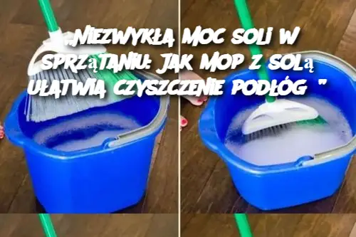 „Niezwykła moc soli w sprzątaniu: Jak mop z solą ułatwia czyszczenie podłóg?”