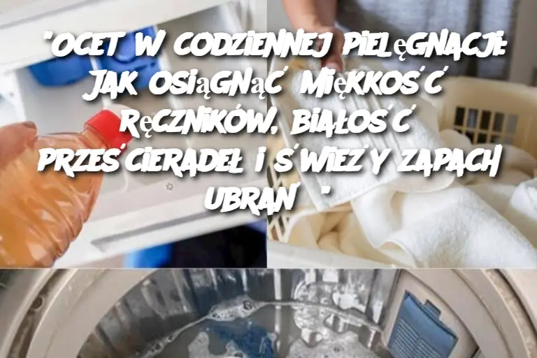 "Ocet w codziennej pielęgnacji: Jak osiągnąć miękkość ręczników, białość prześcieradeł i świeży zapach ubrań?"