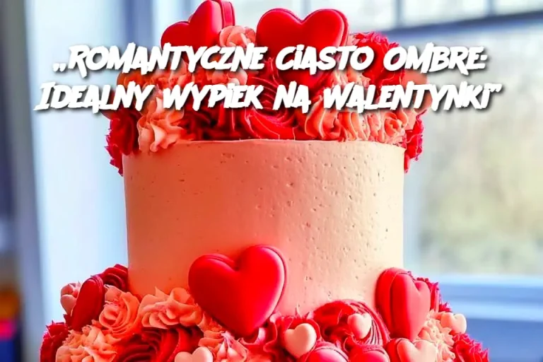 „Romantyczne Ciasto Ombre: Idealny Wypiek na Walentynki”