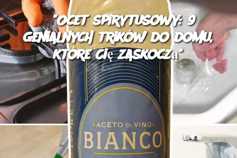 "Ocet spirytusowy: 9 genialnych trików do domu, które Cię zaskoczą"