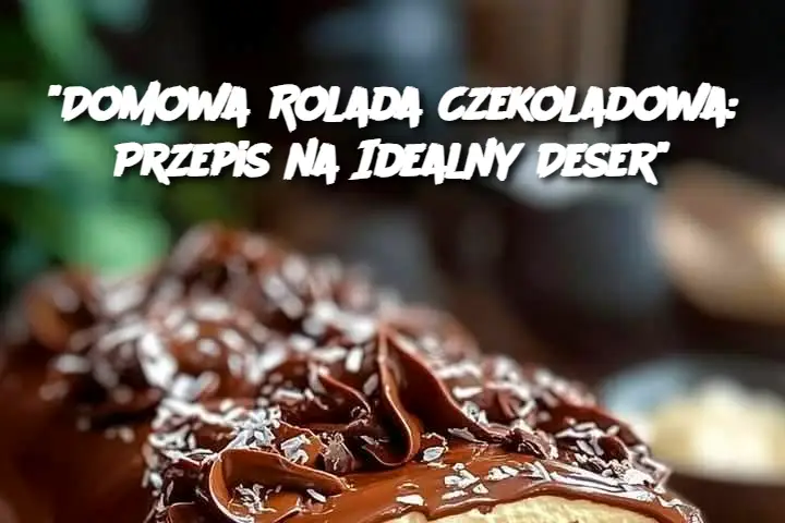 "Domowa Rolada Czekoladowa: Przepis na Idealny Deser"