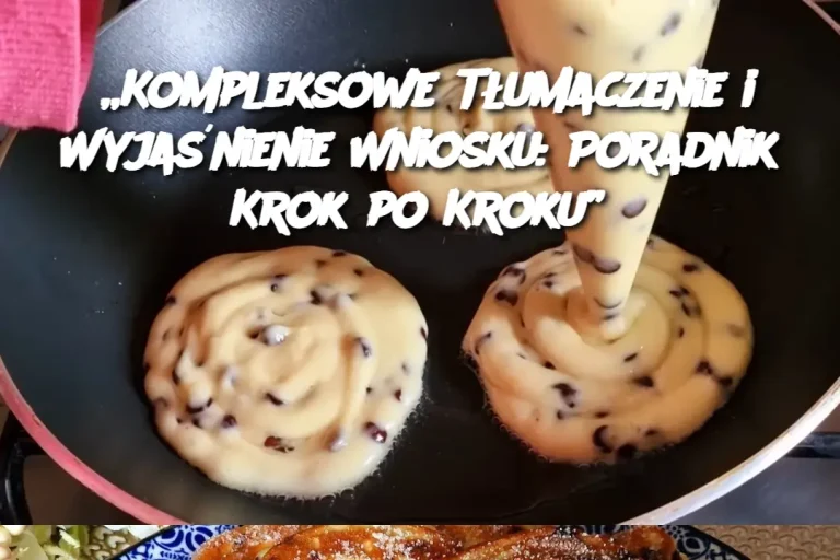 „Kompleksowe Tłumaczenie i Wyjaśnienie Wniosku: Poradnik Krok po Kroku”