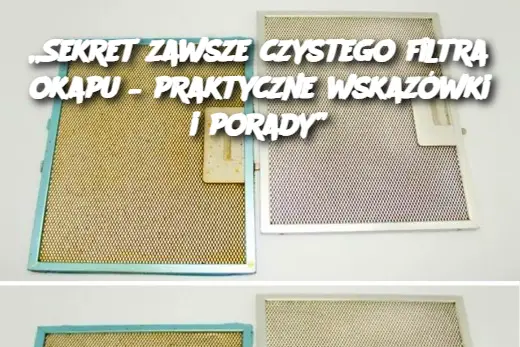 „Sekret zawsze czystego filtra okapu – praktyczne wskazówki i porady”