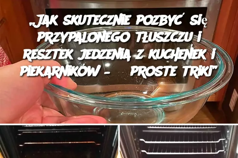 „Jak skutecznie pozbyć się przypalonego tłuszczu i resztek jedzenia z kuchenek i piekarników – 3 proste triki”