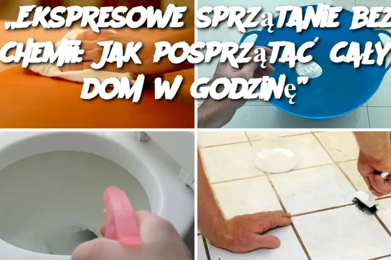 „Ekspresowe sprzątanie bez chemii: Jak posprzątać cały dom w godzinę”