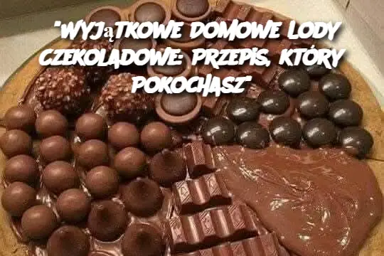 "Wyjątkowe Domowe Lody Czekoladowe: Przepis, który Pokochasz"