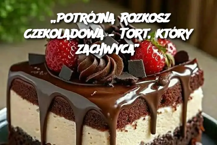 „Potrójna Rozkosz Czekoladowa – Tort, który Zachwyca”