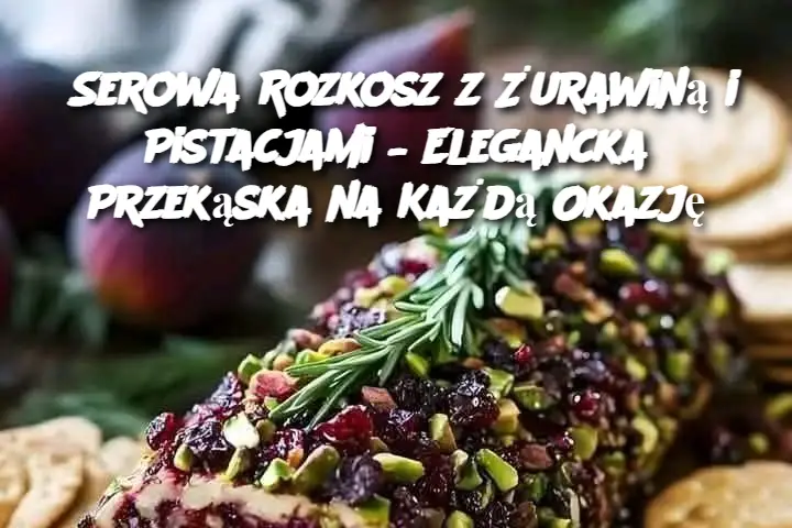 Serowa Rozkosz z Żurawiną i Pistacjami – Elegancka Przekąska na Każdą Okazję