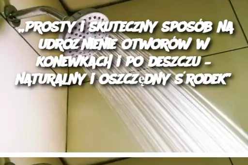 „Prosty i skuteczny sposób na udrożnienie otworów w konewkach i po deszczu – naturalny i oszczędny środek”