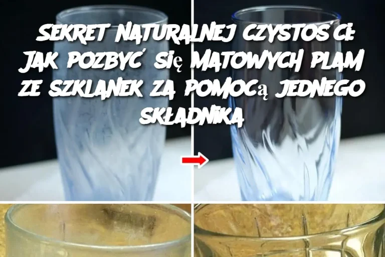 Sekret naturalnej czystości: Jak pozbyć się matowych plam ze szklanek za pomocą jednego składnika