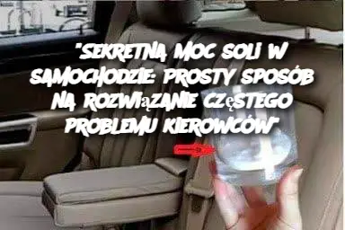 "Sekretna moc soli w samochodzie: Prosty sposób na rozwiązanie częstego problemu kierowców"