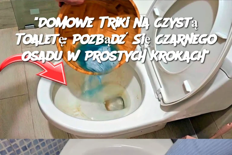 "Domowe Triki na Czystą Toaletę: Pozbądź Się Czarnego Osadu w Prostych Krokach"