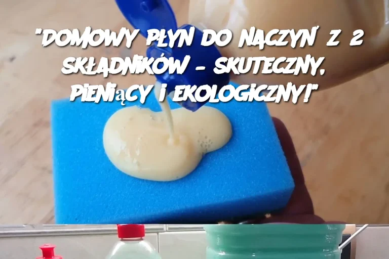 "Domowy płyn do naczyń z 2 składników – skuteczny, pieniący i ekologiczny!"