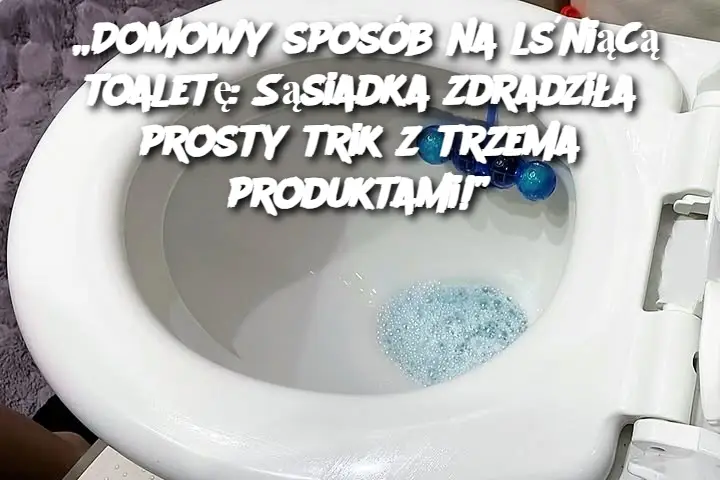 „Domowy sposób na lśniącą toaletę: Sąsiadka zdradziła prosty trik z trzema produktami!”