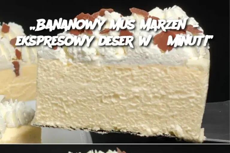 „Bananowy mus marzeń – ekspresowy deser w 5 minut!”