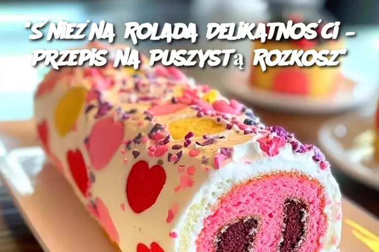 "Śnieżna Rolada Delikatności – Przepis na Puszystą Rozkosz"