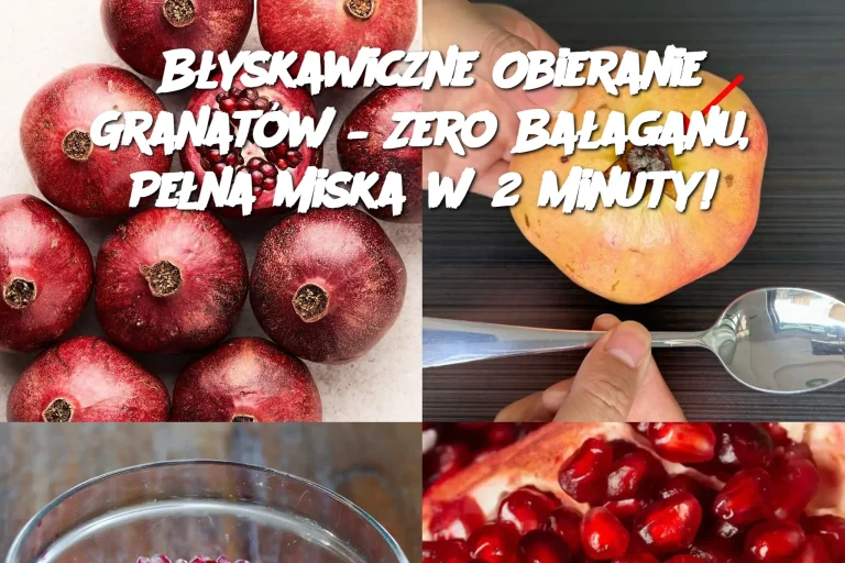 Błyskawiczne Obieranie Granatów – Zero Bałaganu, Pełna Miska w 2 Minuty!