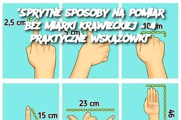 "Sprytne sposoby na pomiar bez miarki krawieckiej – 4 praktyczne wskazówki"