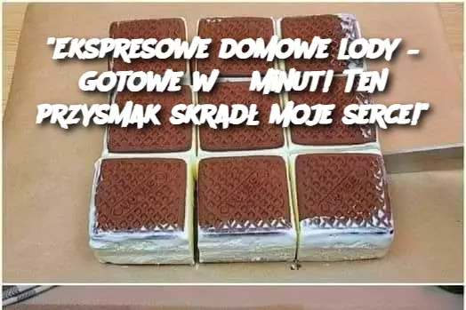 "Ekspresowe domowe lody – gotowe w 5 minut! Ten przysmak skradł moje serce!"