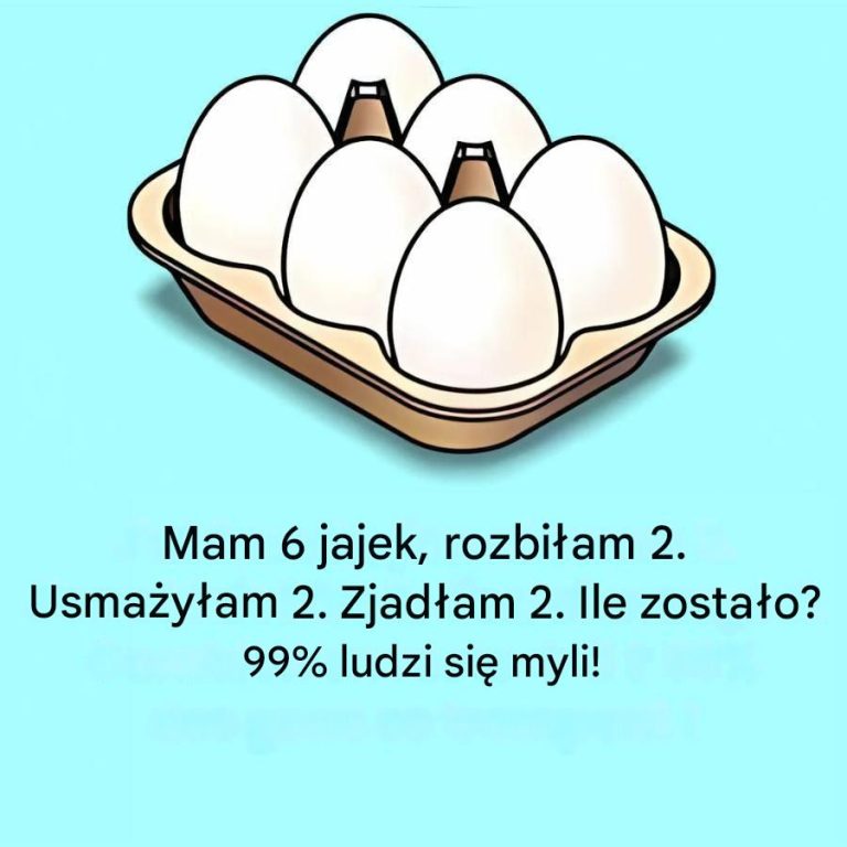 „Zagadkowe IQ: Ile jajek zostało w pudełku?”