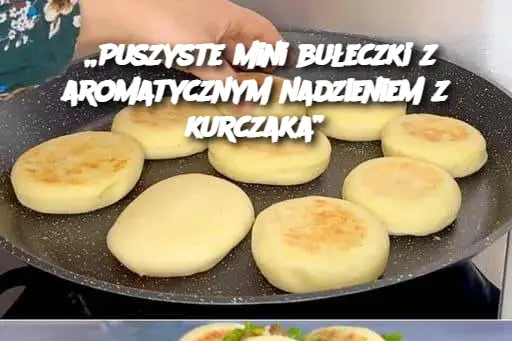 „Puszyste mini bułeczki z aromatycznym nadzieniem z kurczaka”