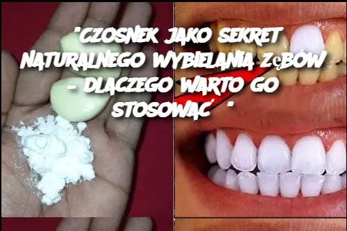 "Czosnek jako sekret naturalnego wybielania zębów – dlaczego warto go stosować?"