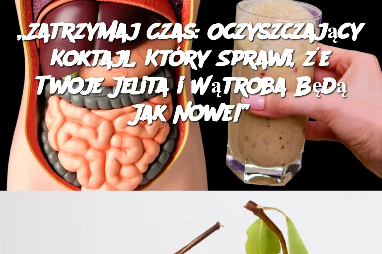 „Zatrzymaj Czas: Oczyszczający Koktajl, Który Sprawi, że Twoje Jelita i Wątroba Będą Jak Nowe!”