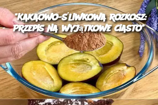 "Kakaowo-śliwkowa rozkosz: Przepis na wyjątkowe ciasto"