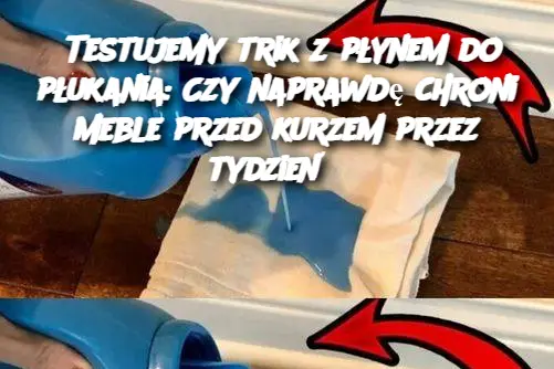 Testujemy trik z płynem do płukania: Czy naprawdę chroni meble przed kurzem przez tydzień?