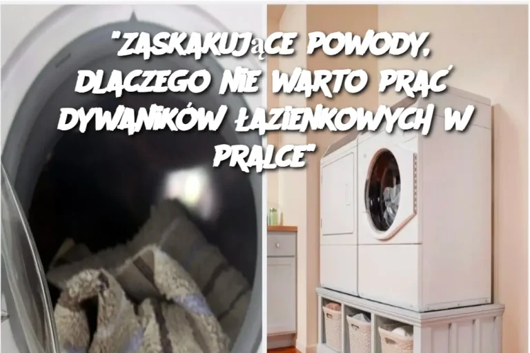 "Zaskakujące powody, dlaczego nie warto prać dywaników łazienkowych w pralce"